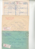 'R"Nowy Tomyśl,Buk,Pniewy-trzy koperty polecone