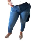 Spodnie jeans MOM FIT r. S wysoki stan