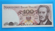 100 zł 1976 ,seria AK 0137097,stan UNC