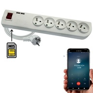 Podsłuch GSM przedłużacz listwa zasilająca Callback SIM 2X USB TYP C