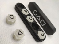 Kości Gonggi Gong gi Cong gi ze Squid Game 2 - Świecące Kości + Pudełko