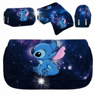 Piórnik Szkolny LILO STICH SASZETKA POJEMNA KIESZENIE NA ZAMEK KLAPKA