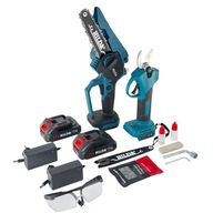 NOŻYCE SEKATOR PIŁA łańcuchowa AKUMULATOROWA MOC 100W 21V PORĘCZNA 2 AKU