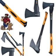 SIEKIERA DO RĄBANIA DRZEWA LEKKA DŁUGI TRZONEK UNIWERSALNA 2250G 80CM MOCNA