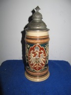W0JSKOWY-Okolicznosciowy Stary Kufel Ceramiczny ok,1914r--47-