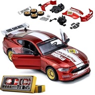 Samochód Ford Mustang GT model do tuningu ZESTAW metalowy pudełko 1:42 z PL