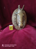 duże popiersie konia - mosiężne