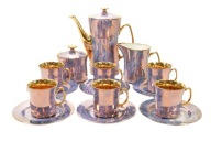 PIĘKNY SERWIS WŁOCŁAWEK KOMPLET 6 os. ZŁOCONY EKSPORTOWY