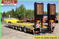 Naczepy niskopodwoziowe z osiami skrętnymi, najazdami hydraulicznymi, PTO !