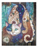 Obraz Awarela Pastel Kot i Wiosna