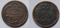 Austria 2 heller 1896