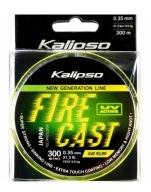 Żyłka Kalipso Fire Cast FY FLUORESCENT YELLOW 0,35 (21.2 lb - 9.6kg) - 300m