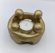 Świecznik - ludzie w kręgu - na tealight - średnica 10cm
