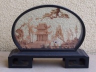 Diorama - rzeżba w korku.