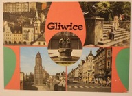 GLIWICE. Park im. Fryderyka Chopina. Kościół Wszystkich Świętych. Ulica Zwy