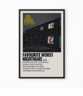 Plakat A4 z ramką ARCTIC MONKEYS "FAVOURITE WORST NIGHTMARE" 21x29,7cm