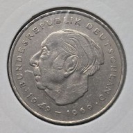 *NIEMCY [0213]*2 marki 1973 *J* Niemcy Zachodnie (RFN) Theodor Heuss Prezyd