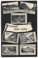 663 Teschen Ostr. Schl. Cieszyn składanka Raum fur Mitteilungen 1905