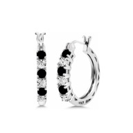 Kolczyki s36 Platerowane Platyną CZ / Spinel – Franko