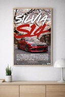 Plakat Nissan Silvia S14 bez ramy 50 x 70 cm