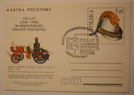 WARSZAWA 1986 - 150 LAT ( 1836 - 1986 ) WARSZAWSKIEJ STRAŻY POŻARNEJ