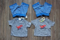 t-shirt + krótkie spodenki 62 68 NOWE komplet lato