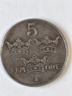 201/ Szwecja 5 Ore 1945