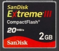 CompactFlash S A N D I S K Extreme III 2GB 20MB/s
