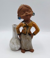 Japońska dziewczynka z terakoty z lat 70 tych XX w. FIGURKA ręczna praca !