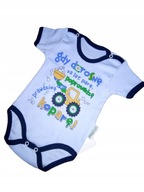 BODY NIEMOWLĘCE ZABAWNY NAPIS ROZM.86