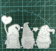 Wykrojnik do papieru scrapbookingu - krasnale skrzaty krasnal skrzat święta