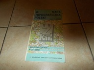 Warszawa Zachód Wojskowa mapa topograficzna Żyrardów Pruszków Wyszogród