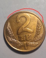 2 zł złote 1988, ładne, destrukt,