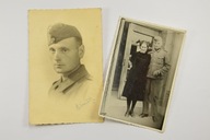 II W. Ś. PORTRET ŻOŁNIERZ NIEMIECKI WEHRMACHT 2 szt.