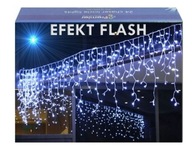 SOPLE 500 LED KURTYNA LAMPKI ZEWNĘTRZNE IP44 FLASH Białe Zimne 23M