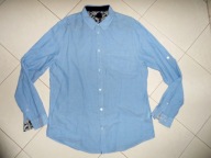 HM jak NOWA NIEBIESKA KOSZULA r L XL kołnierz 44 45