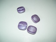 GUZIKI FIOLETOWE PERŁOWE - 4 SZT.