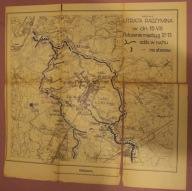 MAPA - UTRATA RADZYMINA w dn. 15. VIII. Położenie między 12 - 13 oddz.