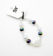 Zawieszka do telefonu kluczy akrylowe kulki benzynowe psia łapka 3D koralik