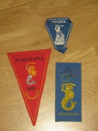 WARSZAWA SYRENKA zestaw naszywek z PRL