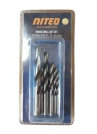 NITEO zestaw wierteł do drewna 7 szt – 4/5/6/8/10 mm