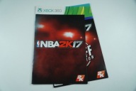 Instrukcja NBA 2k17 + ulotka xbox 360
