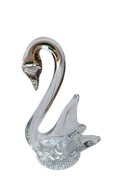 Szklana figurka Łabędź ręcznie wykonana Białoruś Niemen Glassworks 1883