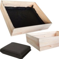 WARZYWNIAK DREWNIANY GRZĄDKA PODWYŻSZONA ZIELNIK SKRZYNIA DO WARZYW 120X80