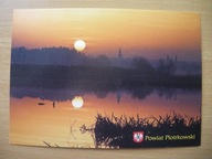 Zachód słońca nad Zalewem Sulejowskim Wyd Starostwo Powiatowe Piotrków Tryb