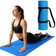 MATA DO ĆWICZEŃ EVA 173x61CM NIEBIESKA – ANTYPOŚLIZGOWA FITNESS JOGA