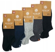 5x Skarpety stopki BAWEŁNIANE AURA.VIA mix kolorów 39-42