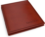 Portfel męski skórzany elegancki magiczny jasnobrązowy