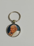 Brelok do kluczy, szkło hartowane, Jan Paweł II