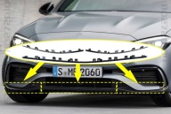 LISTWA ZDERZAKA MERCEDES A2058855702 CZARNY POŁYSK